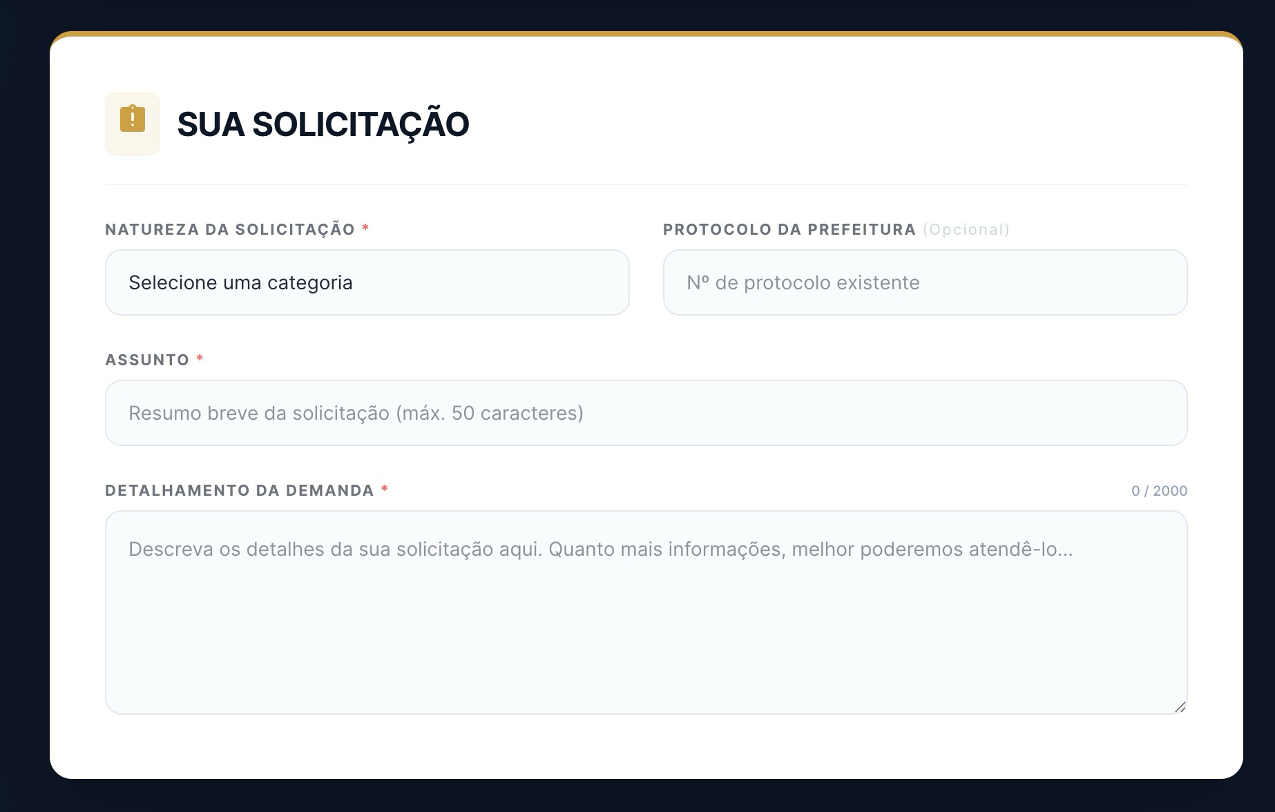 LP de Demandas - Detalhes